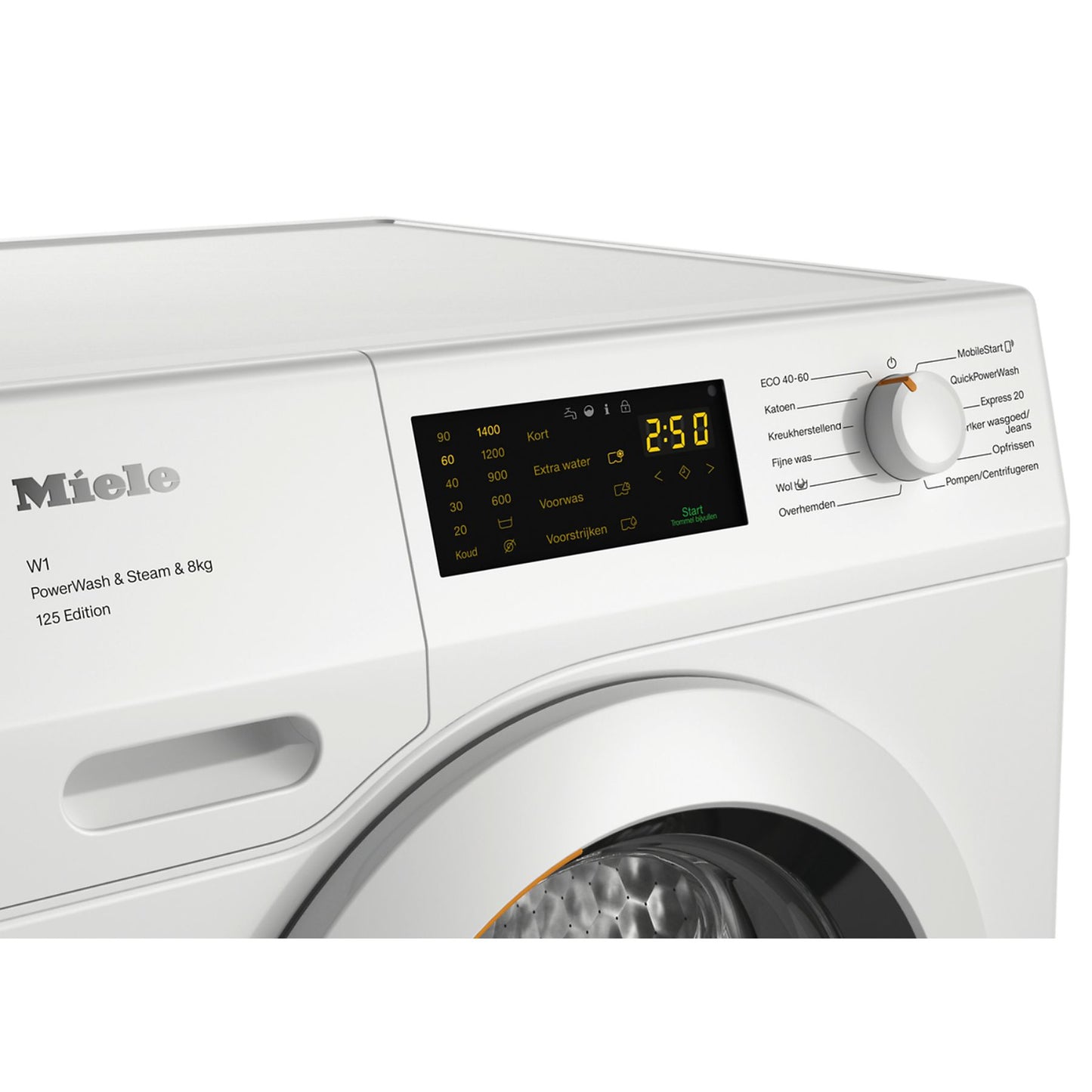 MIELE WCB 390 WCS 125 jaar + PowerWash Wasmachine (8 kg, 1400 rpm, A)